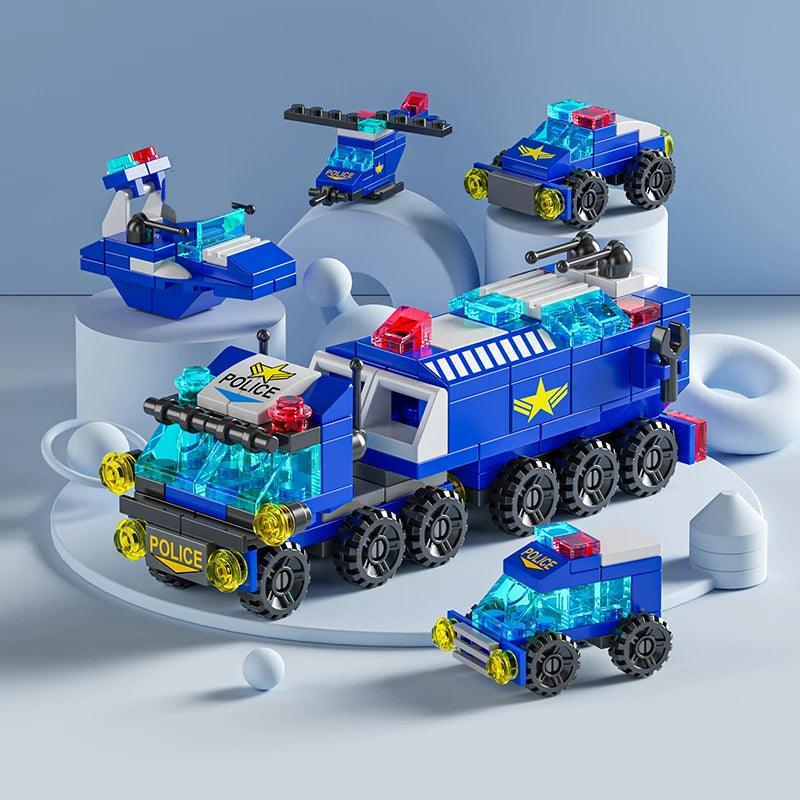 City Response Vehicles and Amenities Building Blocks Sets