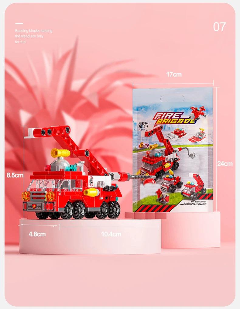 City Response Vehicles and Amenities Building Blocks Sets