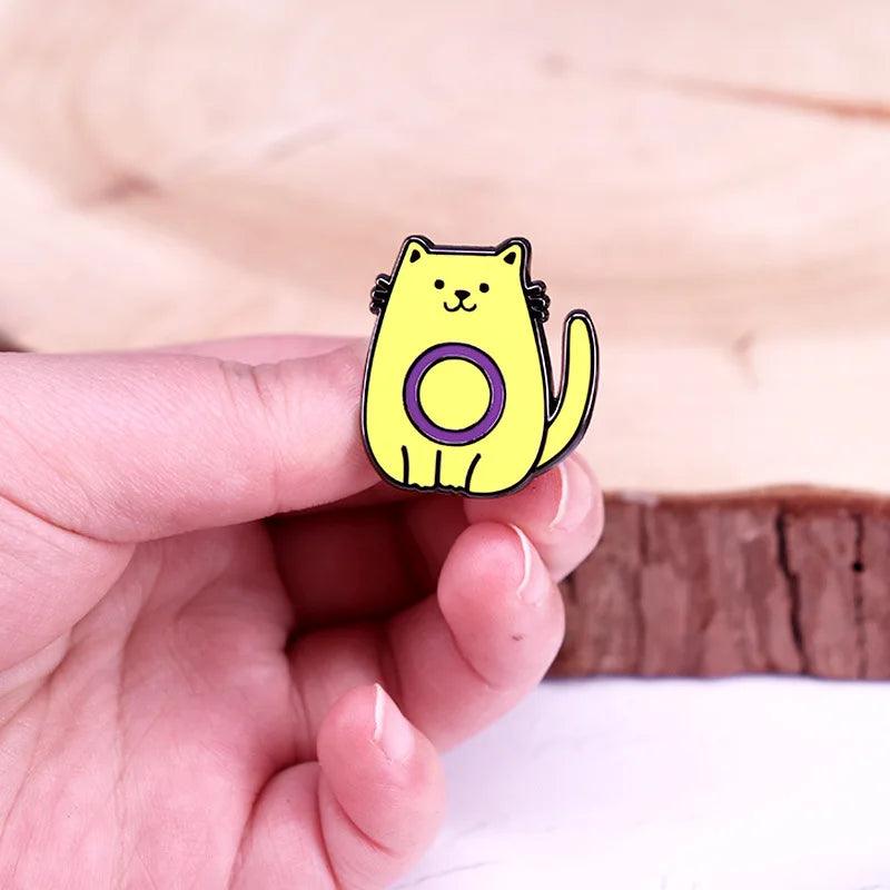 C5181 Anime Cat Manga Enamel Pins