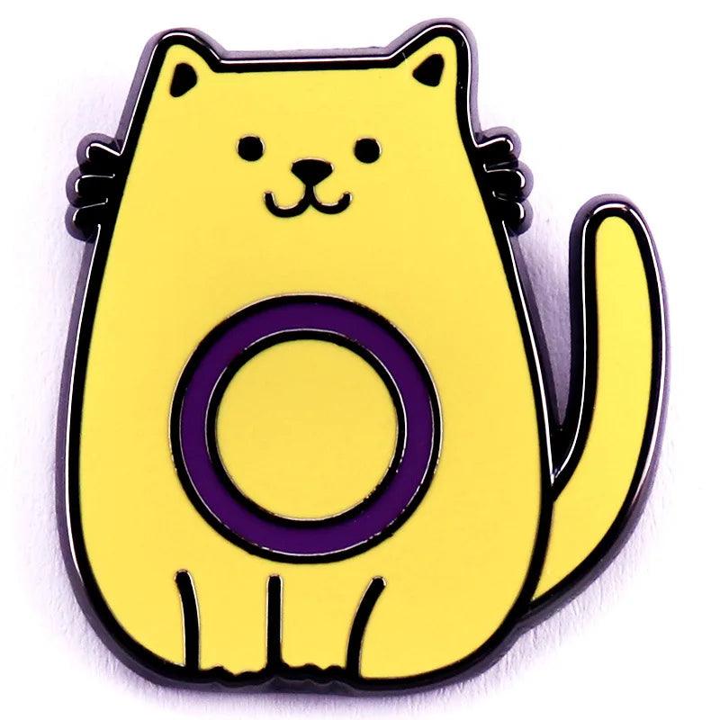 C5181 Anime Cat Manga Enamel Pins