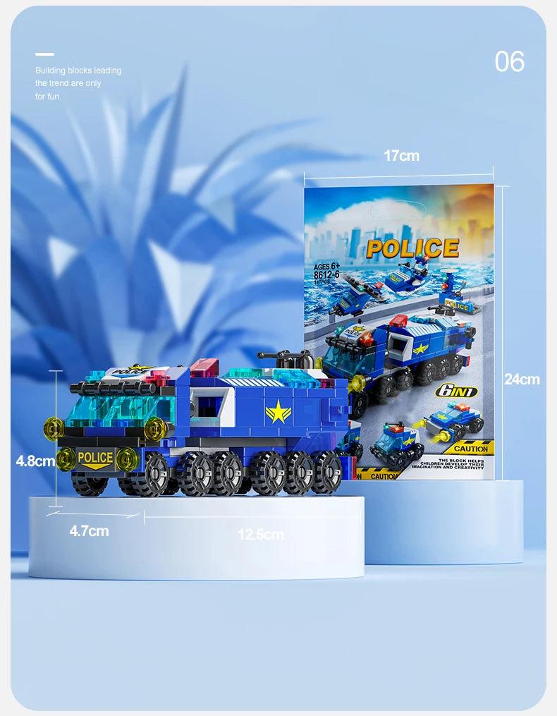 City Response Vehicles and Amenities Building Blocks Sets