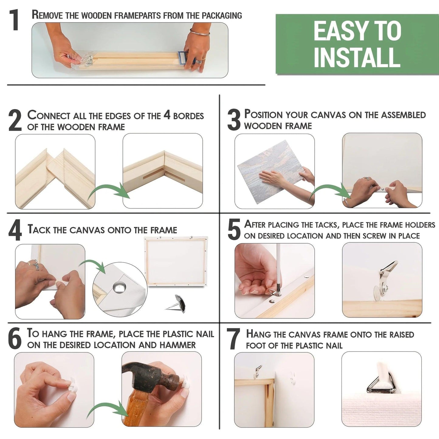 DIY Wood Picture Frames for Canvas