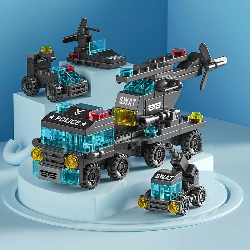 City Response Vehicles and Amenities Building Blocks Sets