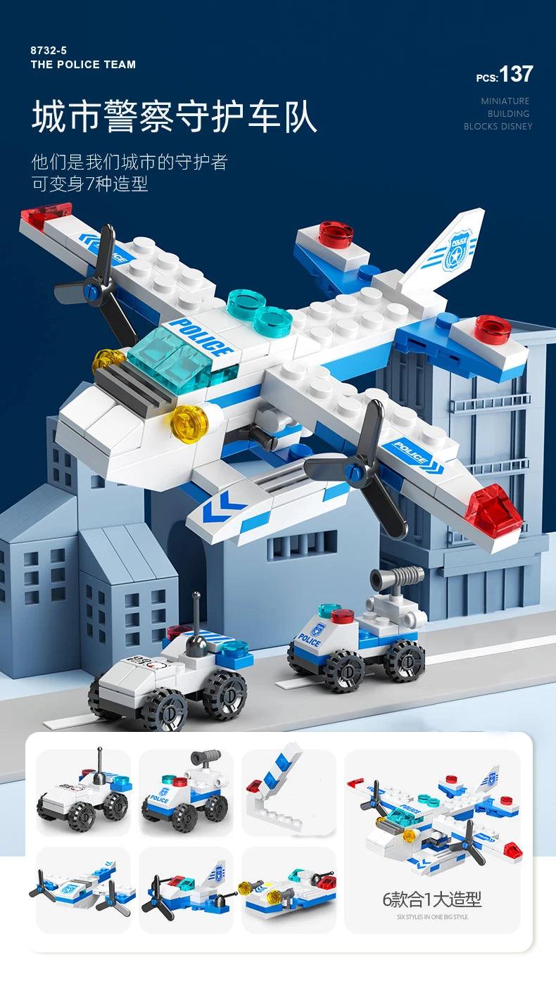 City Response Vehicles and Amenities Building Blocks Sets