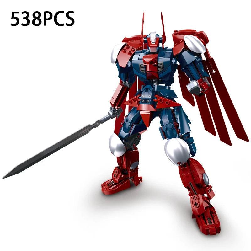 Sluban Armored Angel Swordsman Mech Robot Building Block Model Ziggy's Pop Toy Shoppe
