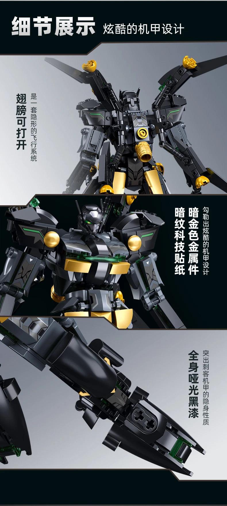 Sluban Armored Florentine Swordsman Mech Robot Building Blocks Model Ziggy's Pop Toy Shoppe
