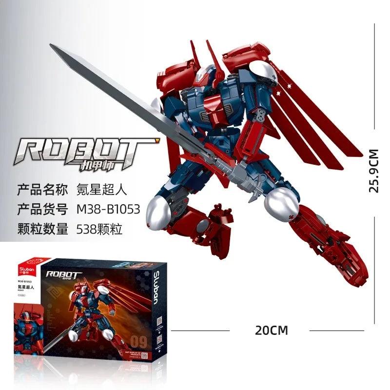 Sluban Battle Mech Swordsman Robot Building Blocks Model Ziggy's Pop Toy Shoppe