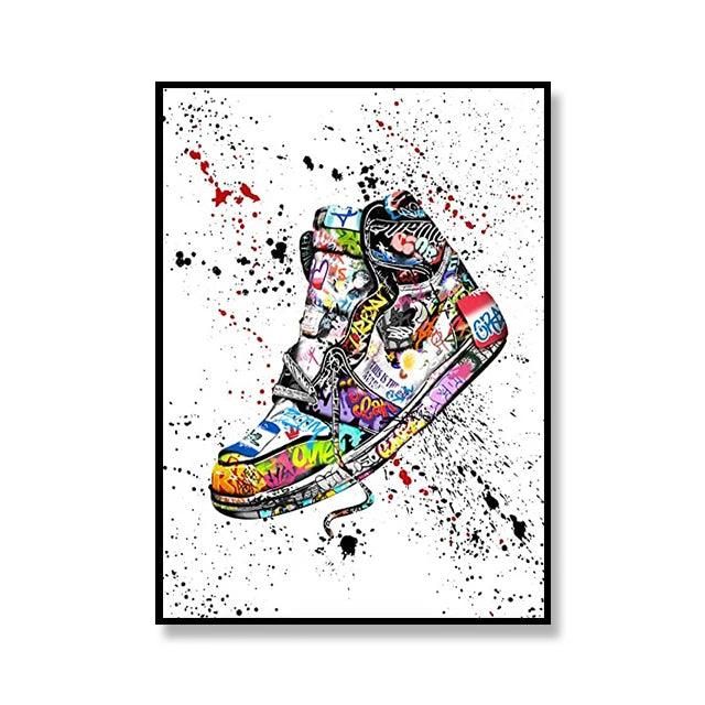 Street Graffiti Pop Art Sneaker Canvas Ziggy's Pop Toy Shoppe