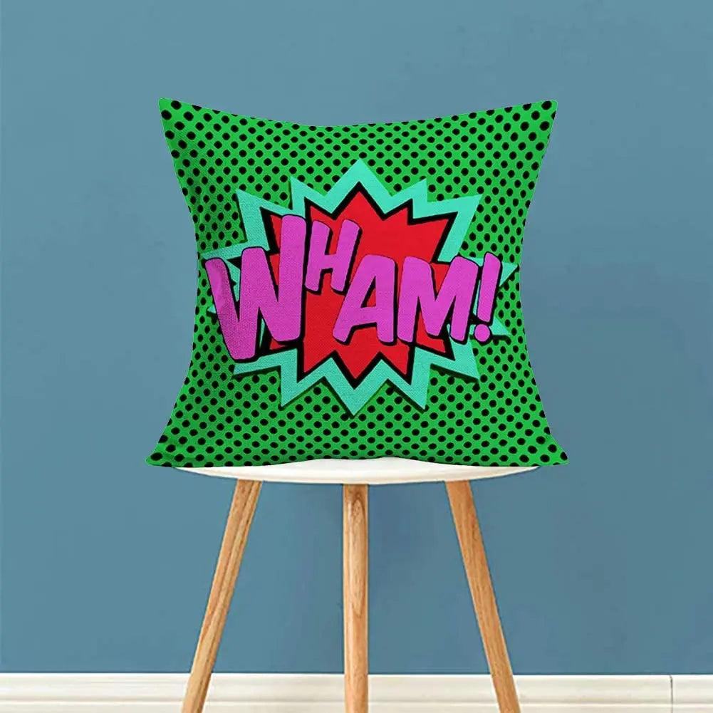 Super Hero Action Throw Pillow Cases Ziggy's Pop Toy Shoppe
