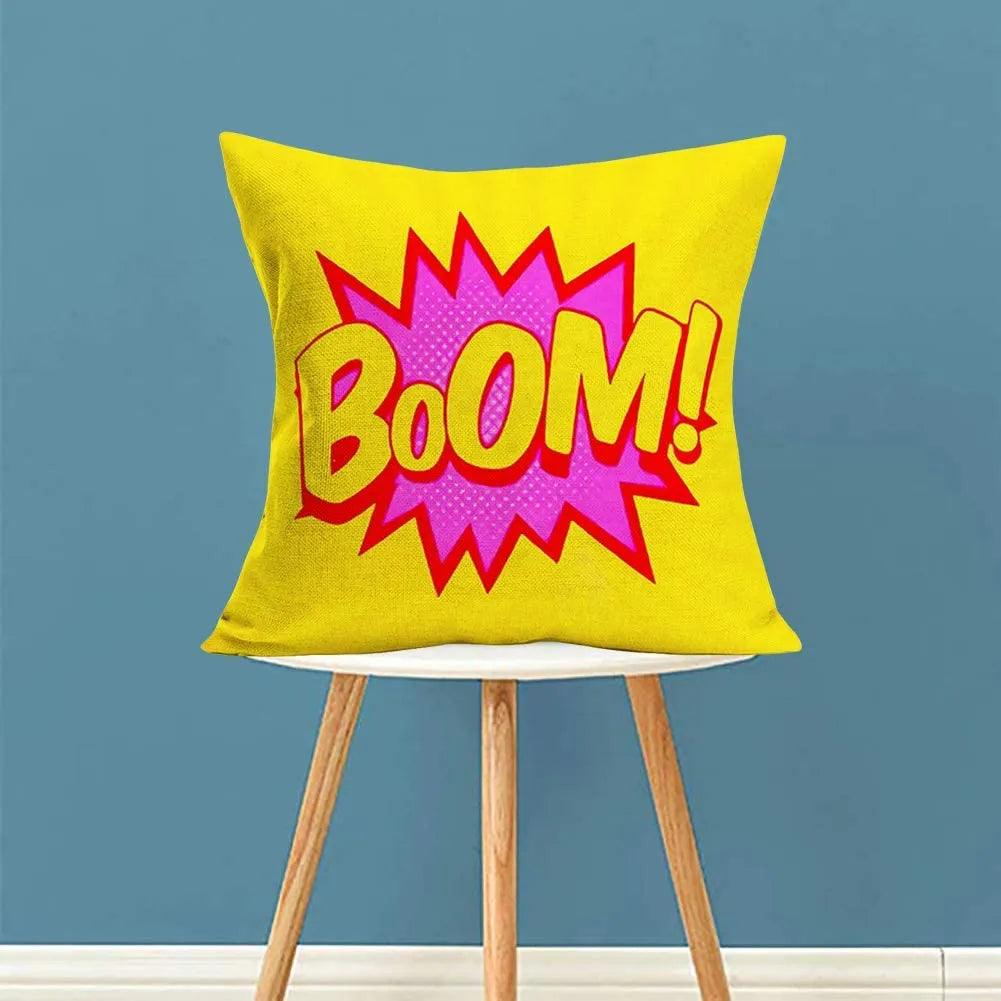 Super Hero Action Throw Pillow Cases Ziggy's Pop Toy Shoppe