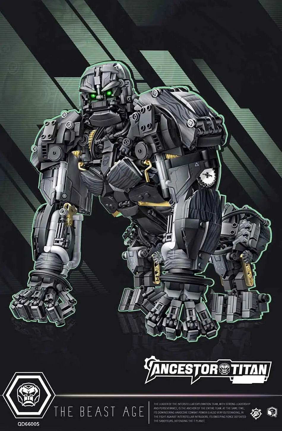 Titan Gorilla Mech Building Blocks Set Ziggy's Pop Toy Shoppe