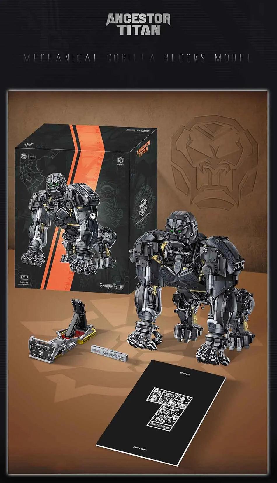Titan Gorilla Mech Building Blocks Set Ziggy's Pop Toy Shoppe