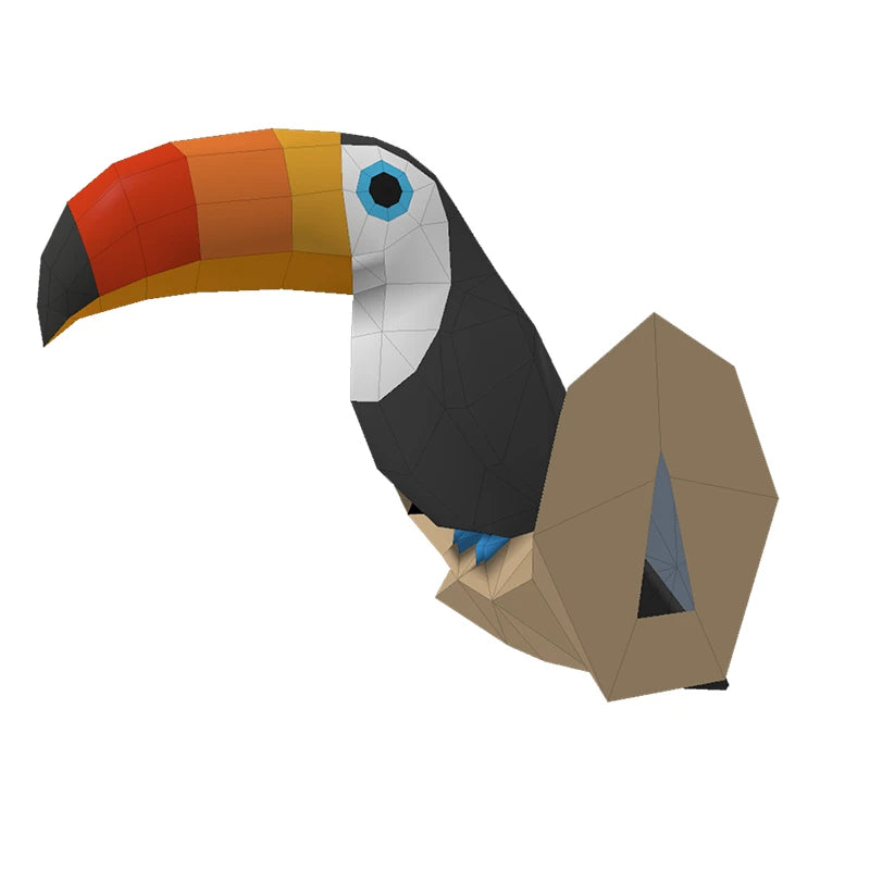 Toucan DIY 3D Paper Model Ziggy's Pop Toy Shoppe