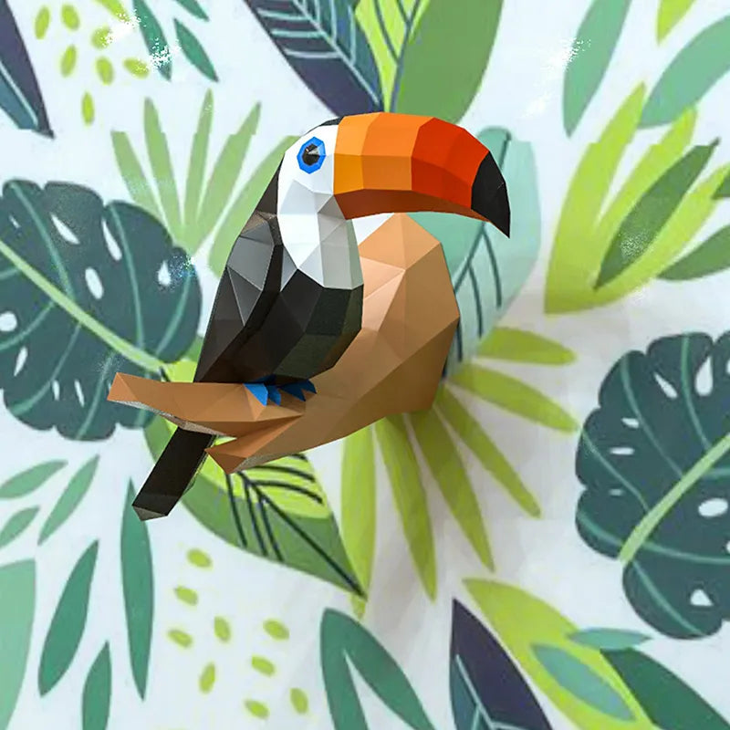 Toucan DIY 3D Paper Model Ziggy's Pop Toy Shoppe