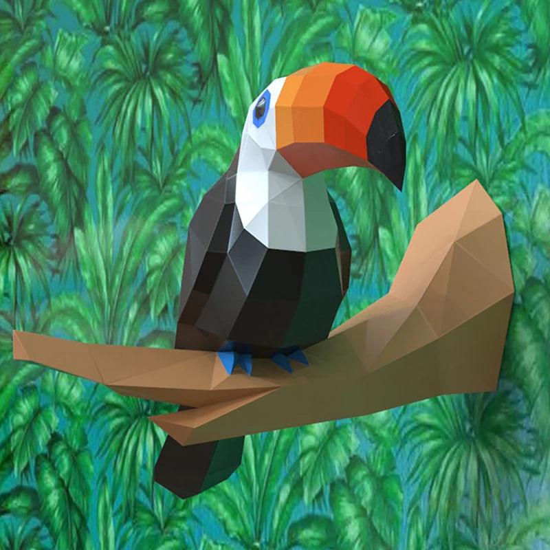 Toucan DIY 3D Paper Model Ziggy's Pop Toy Shoppe