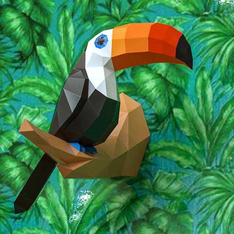 Toucan DIY 3D Paper Model Ziggy's Pop Toy Shoppe