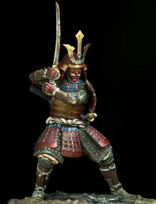 Unpainted 1/24 Scale 75mm Ancient japan Samurai Model, 16th-17th Century Ziggy's Pop Toy Shoppe