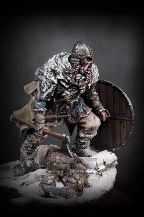 Unpainted Kit 1/24 75mm Viking Warrior Resin Figure - Unpainted Ziggy's Pop Toy Shoppe