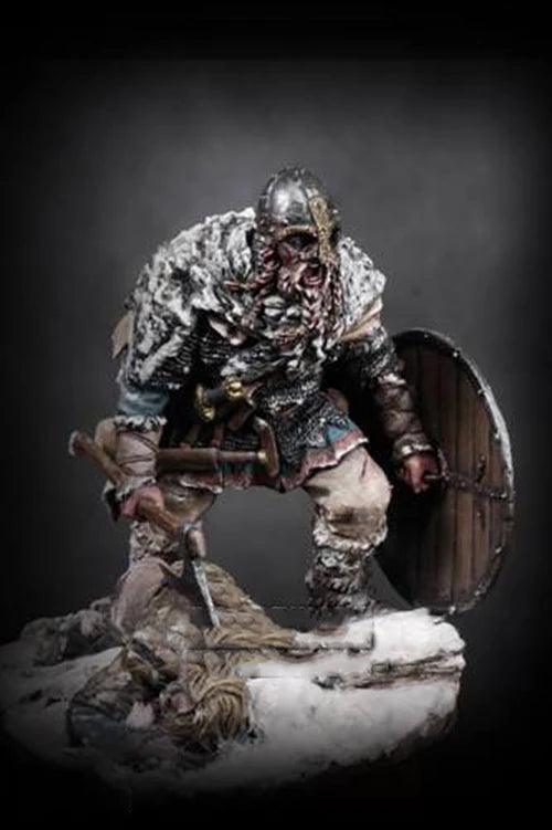 Unpainted Kit 1/24 75mm Viking Warrior Resin Figure - Unpainted Ziggy's Pop Toy Shoppe