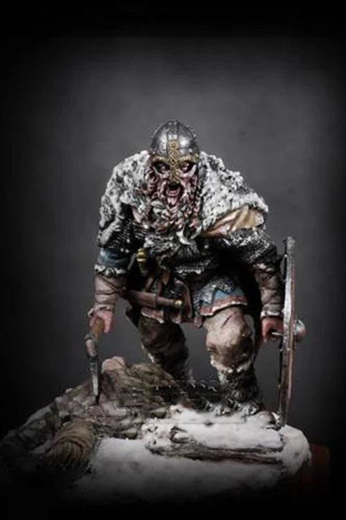 Unpainted Kit 1/24 75mm Viking Warrior Resin Figure - Unpainted Ziggy's Pop Toy Shoppe