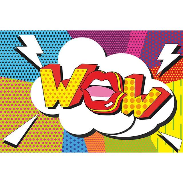 WOW Comic Style Canvas Painting Ziggy's Pop Toy Shoppe