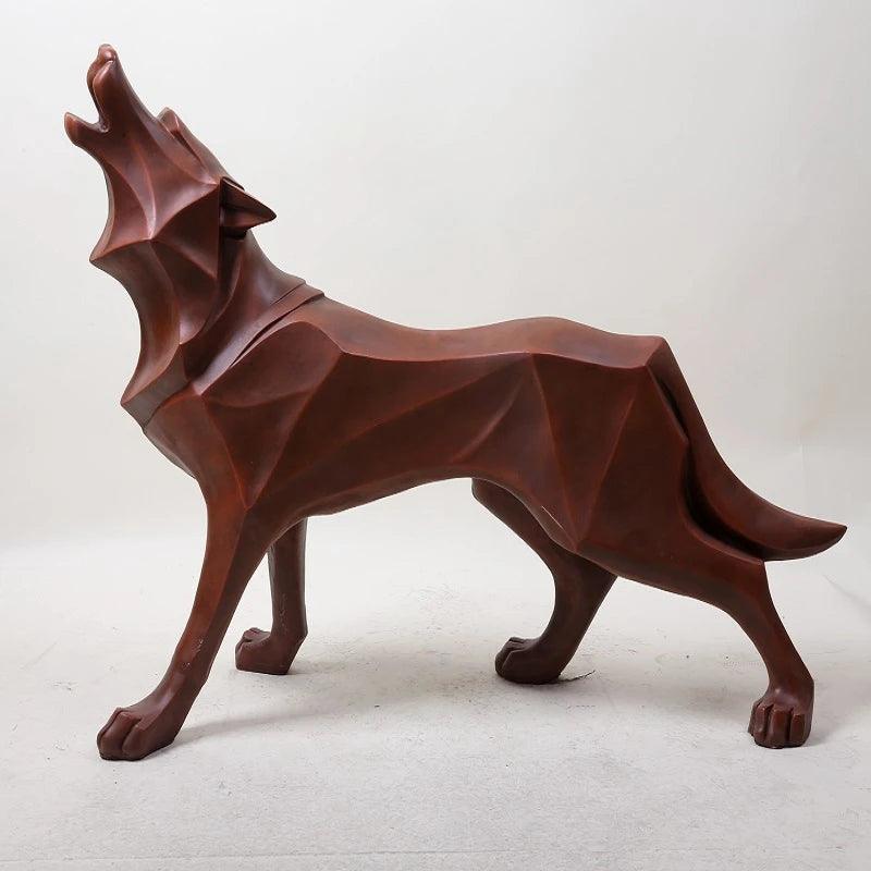 Wolf Resin Statue Model Figurines Ziggy's Pop Toy Shoppe