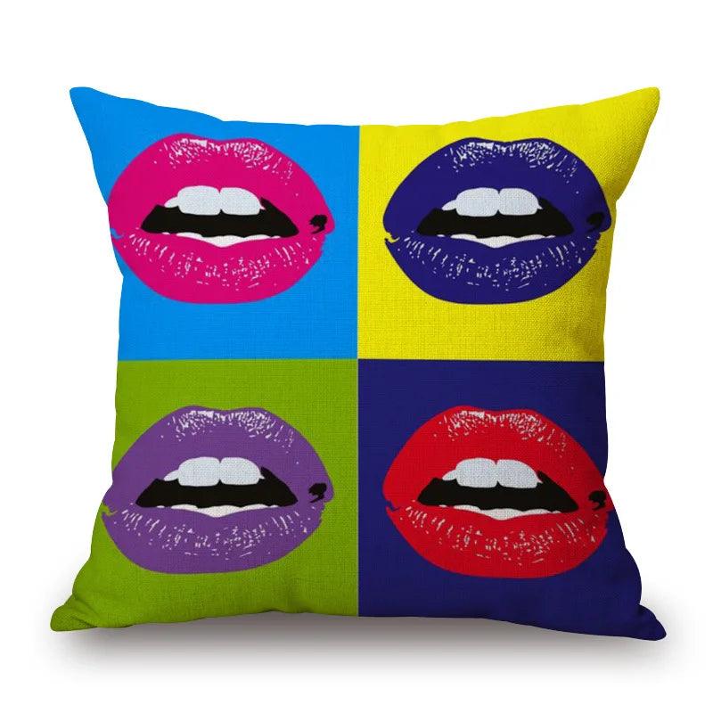 ZXZXOON Pop Art decorative throw pillow case 45x45cm Ziggy's Pop Toy Shoppe