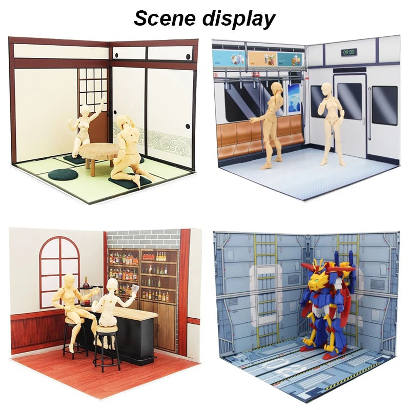 1:12 Miniature Scene Background Dioramas for Action Figures Ziggy's Pop Toy Shoppe