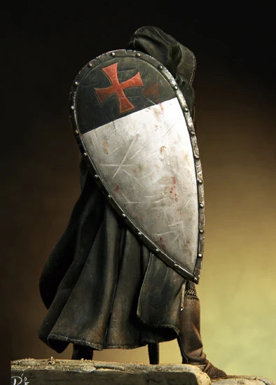 1/18 90mm Templar Sergeant, XIII century Resin Model - Unpainted Ziggy's Pop Toy Shoppe