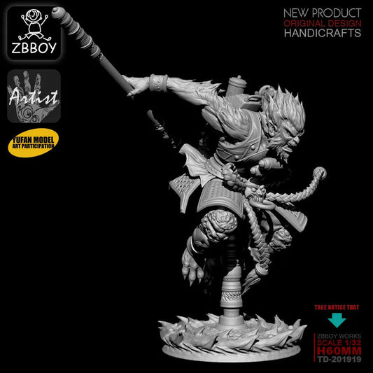 1/32 Wukong Soldier Self-Assembled Resin Kits TD-201919 Ziggy's Pop Toy Shoppe