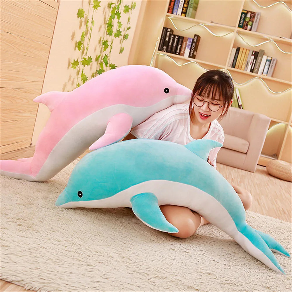 160-30cm Kawaii Soft Dolphin Plushies Ziggy's Pop Toy Shoppe