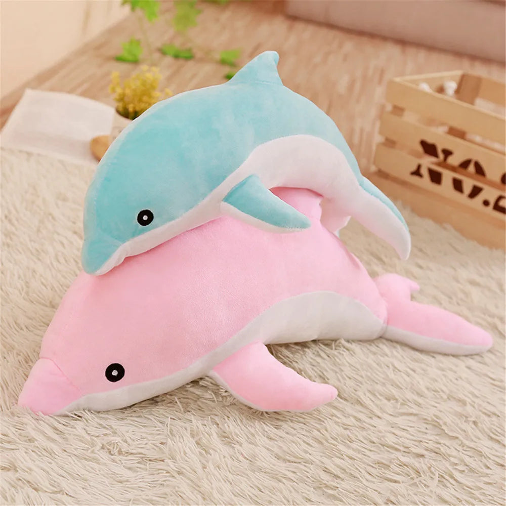 160-30cm Kawaii Soft Dolphin Plushies Ziggy's Pop Toy Shoppe