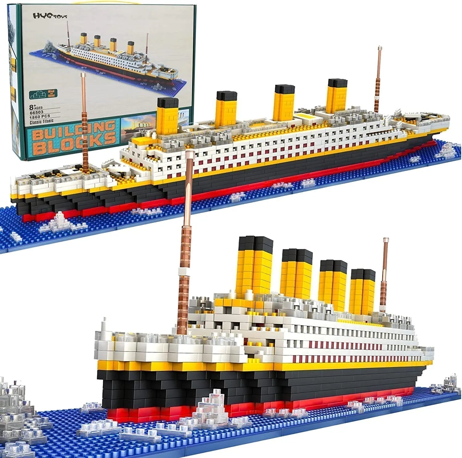 1860Pcs Titanic Micro Mini Building Blocks Set Ziggy's Pop Toy Shoppe