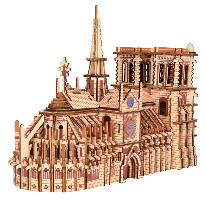 3D Wooden Notre Dame Cathedral Puzzle Ziggy's Pop Toy Shoppe