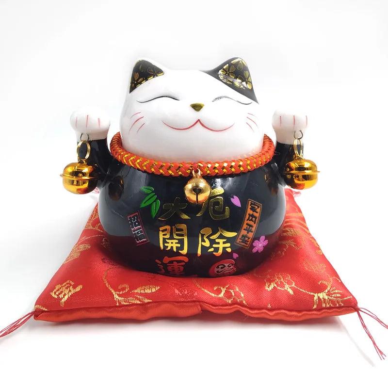 4.5 inch Ceramic Maneki Neko Lucky Cat Statue Ziggy's Pop Toy Shoppe