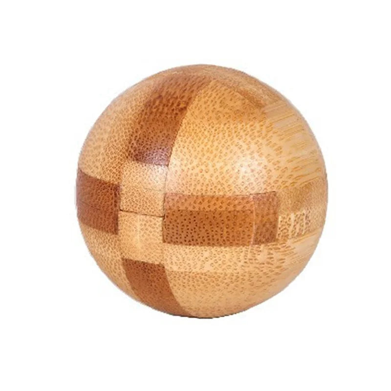 4.5cm Wooden Ball Lock Brain Teaser Ziggy's Pop Toy Shoppe