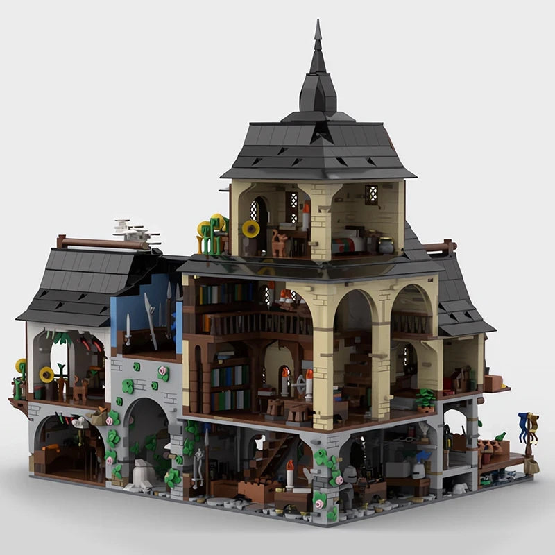 4745PCS City Architecture Medieval Town Centre Building Blocks Ziggy's Pop Toy Shoppe