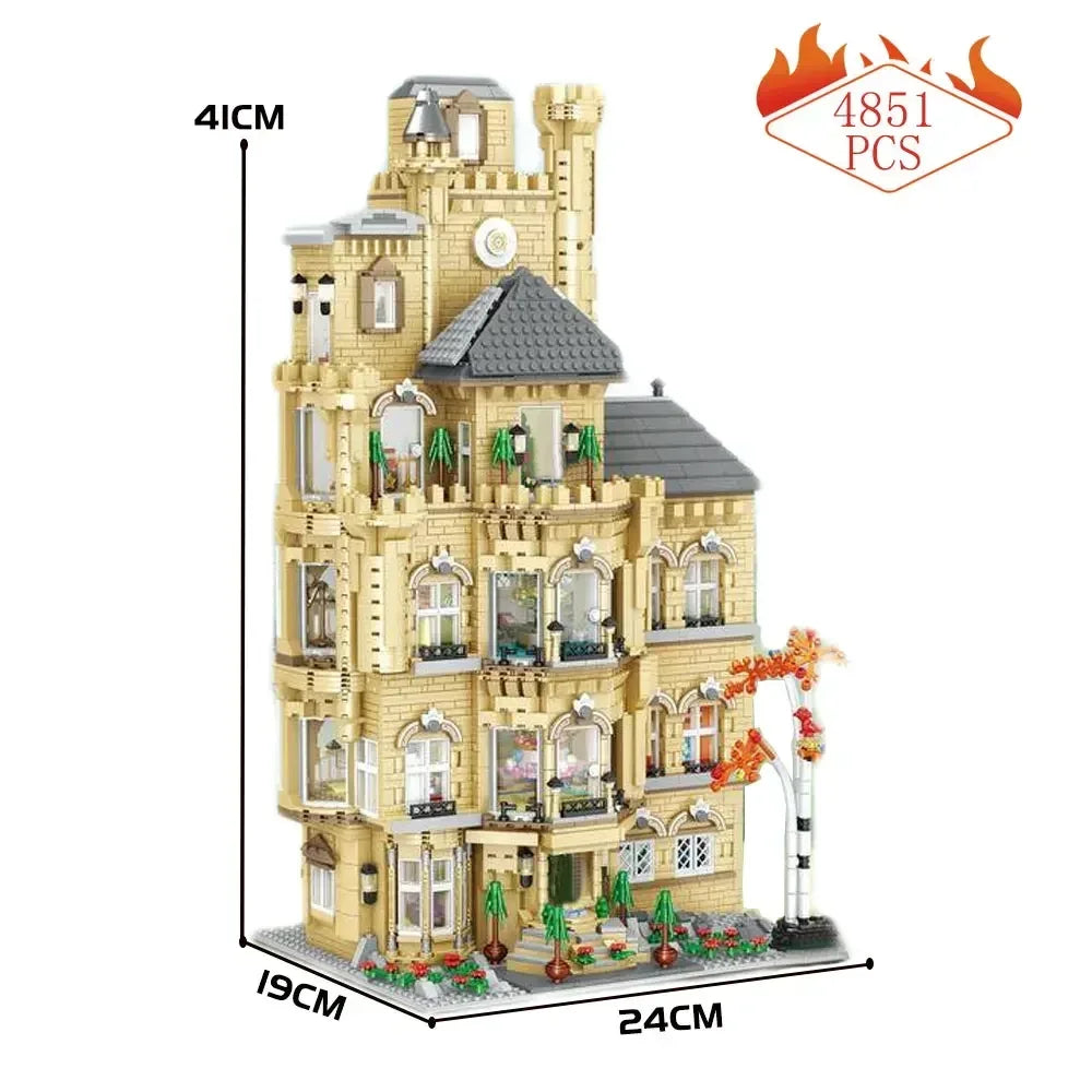 4851PCS ZHE GAO MOC 01006 Fun House Building Blocks Set Ziggy's Pop Toy Shoppe
