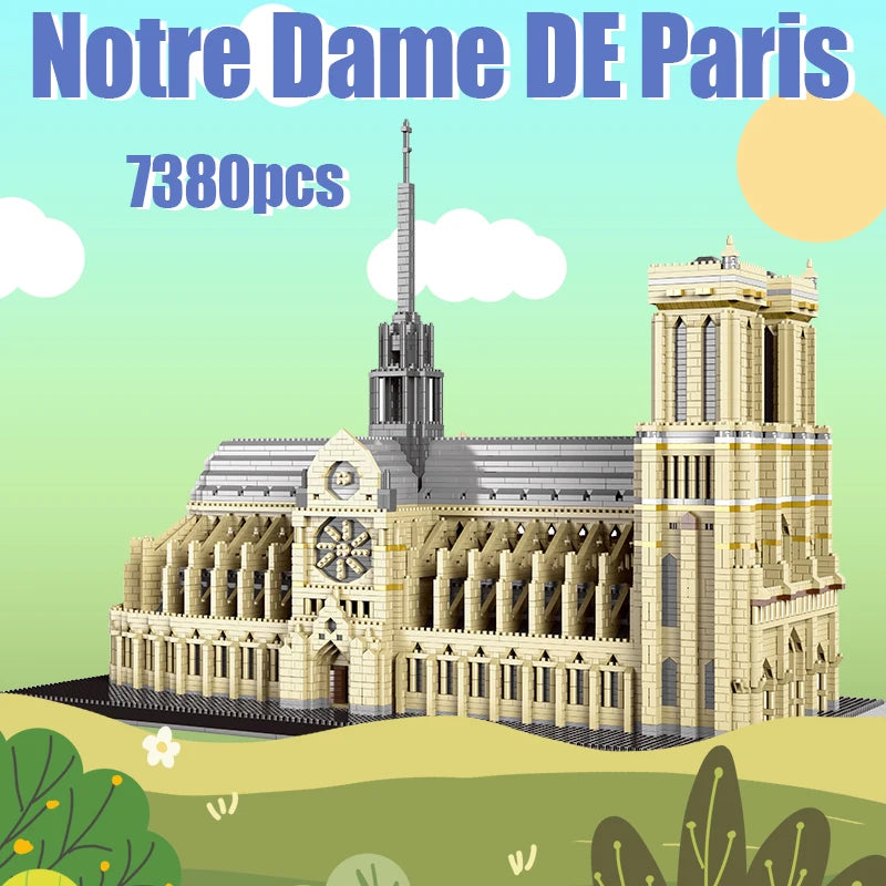 7380pcs+ Notre Dame Building Block Set Ziggy's Pop Toy Shoppe