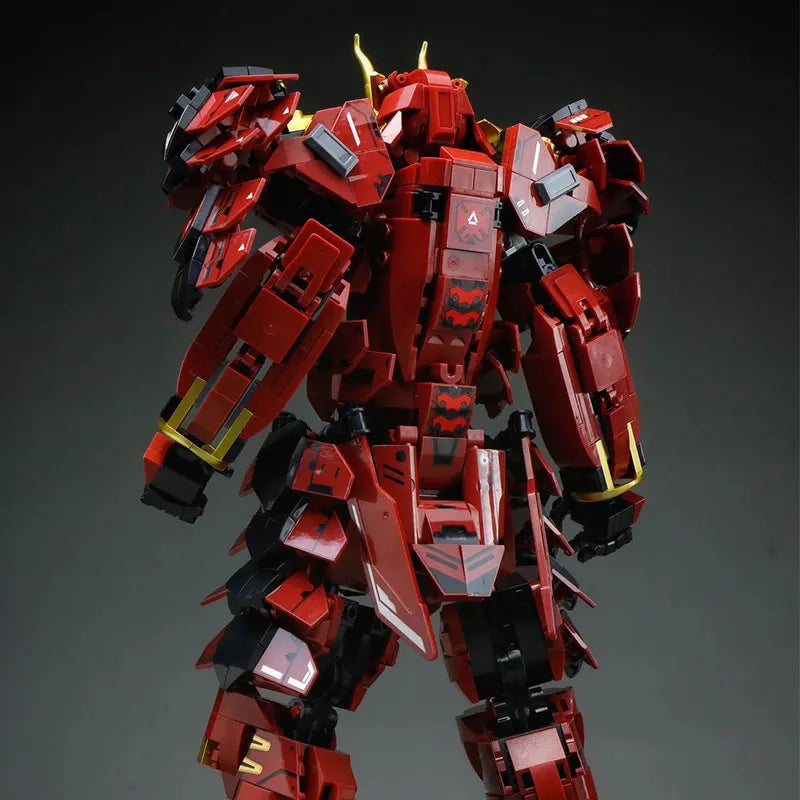 923pcs Sluban Ninja Armored Red Samurai Robot Mech Ziggy's Pop Toy Shoppe