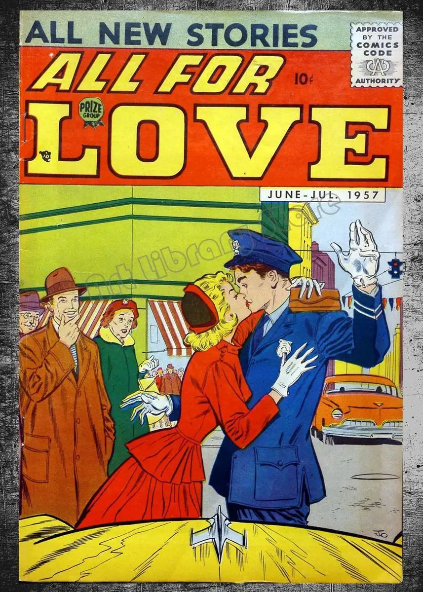 All for Love Vintage Comic Book Cover Art Ziggy's Pop Toy Shoppe