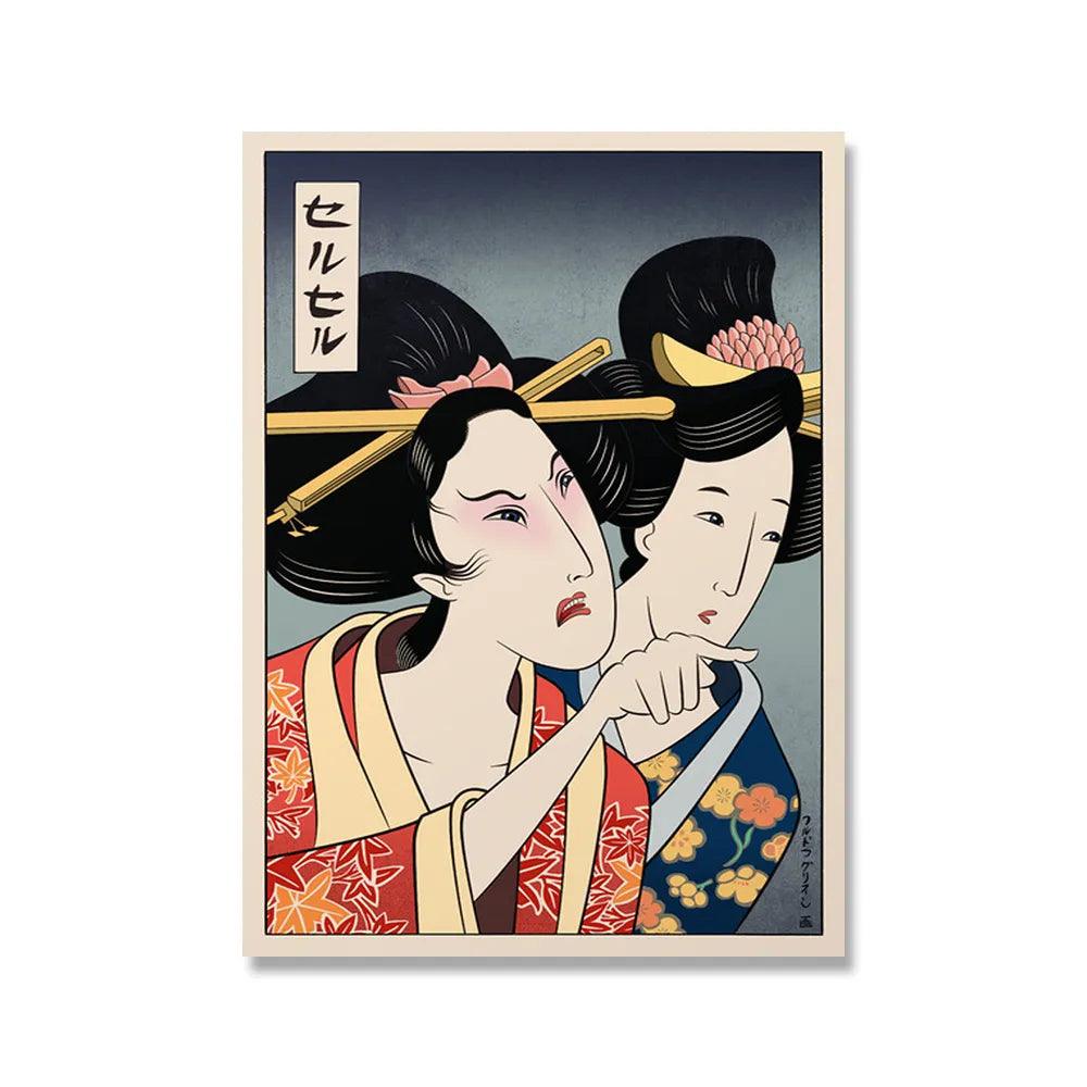 Ancient Japanese Stern Geisha Print Ziggy's Pop Toy Shoppe