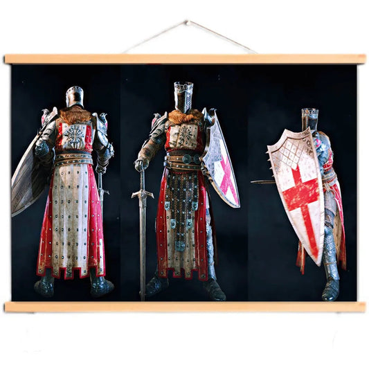 Ancient Knights Templar European Crusader Warrior Banner Ziggy's Pop Toy Shoppe