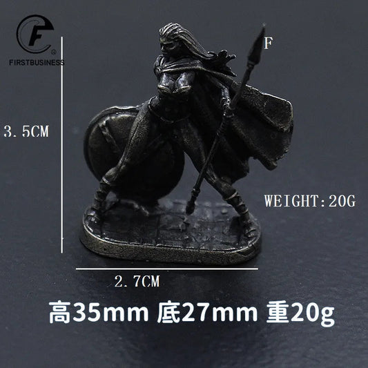 Ancient Spartan Female Hoplite Warrior with Spear Miniature Figurine Ziggy's Pop Toy Shoppe