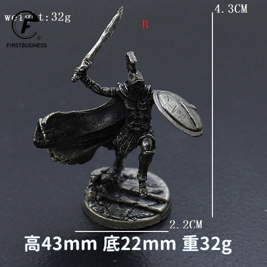 Ancient Spartan Hoplite Warrior Charging Miniature Figurine Ziggy's Pop Toy Shoppe