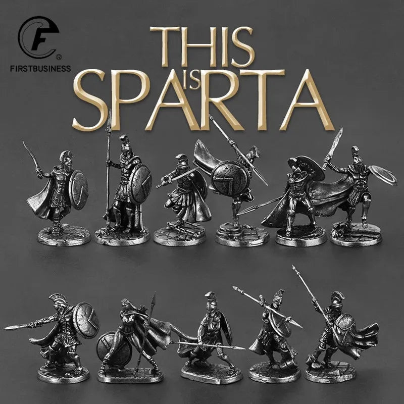 Ancient Spartan Hoplite Warrior Ordering Charge Miniature Figurine Ziggy's Pop Toy Shoppe