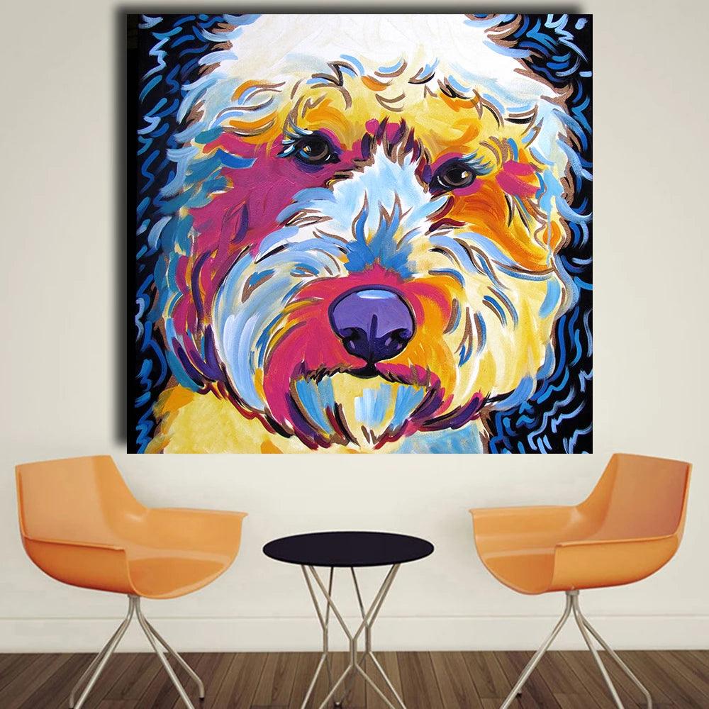 Animal Posters Golden Doodle Dog Pop Art Prints Ziggy's Pop Toy Shoppe