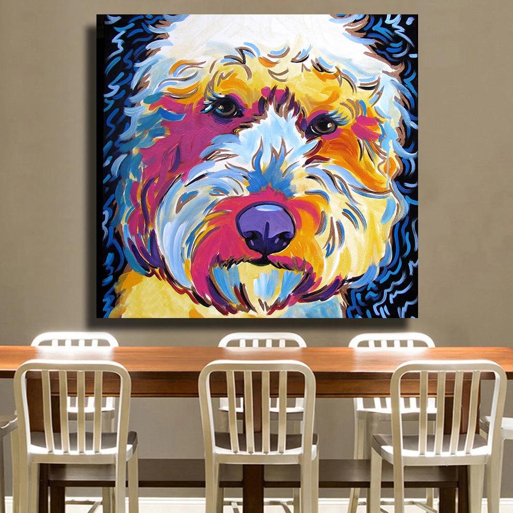 Animal Posters Golden Doodle Dog Pop Art Prints Ziggy's Pop Toy Shoppe