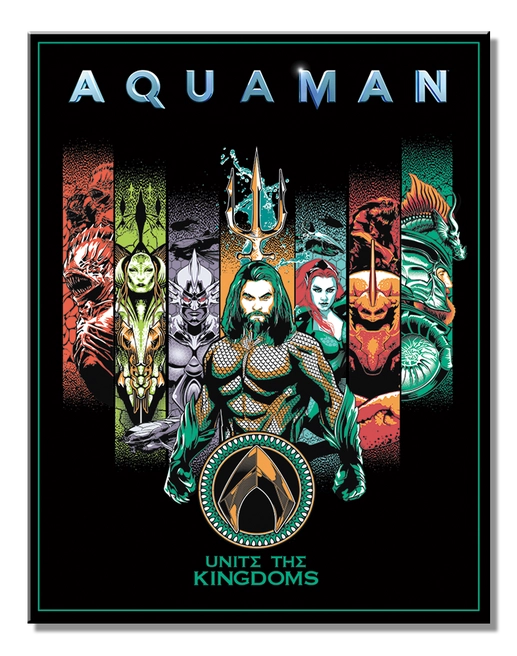 Aquaman Unite Tin Sign Ziggy's Pop Toy Shoppe