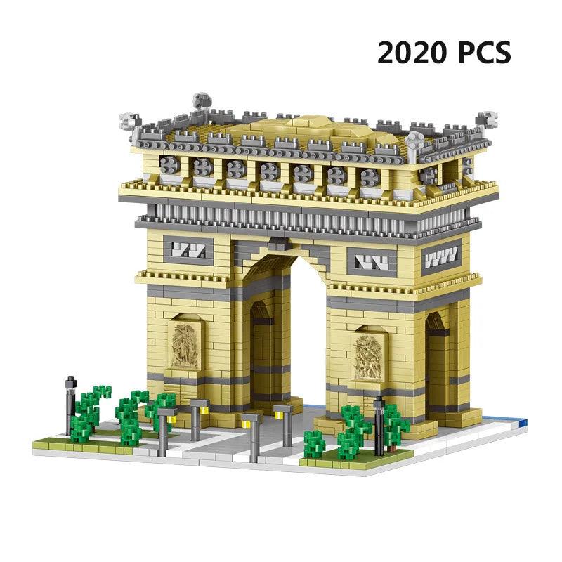 Arc de Triomphe Building Block Model Ziggy's Pop Toy Shoppe